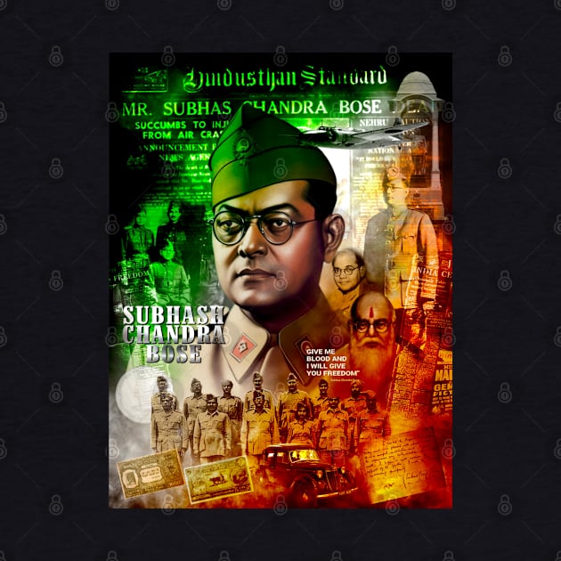 Subhash Chandra Bose by SAN ART STUDIO 